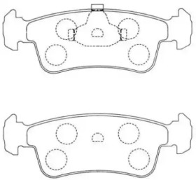 Комплект тормозных колодок AISIN ASN-116